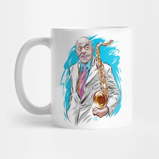 Archie Shepp - An illustration by Paul Cemmick Mug